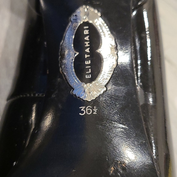 Elie Tahari blk patent leather pumps - Picture 9 of 12